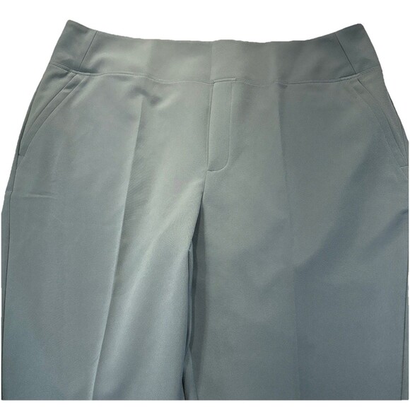 Athleta Endless High Rise Pant Womens Sz 18 Moss Green Stretch Zip Pocket Travel - Picture 2 of 11